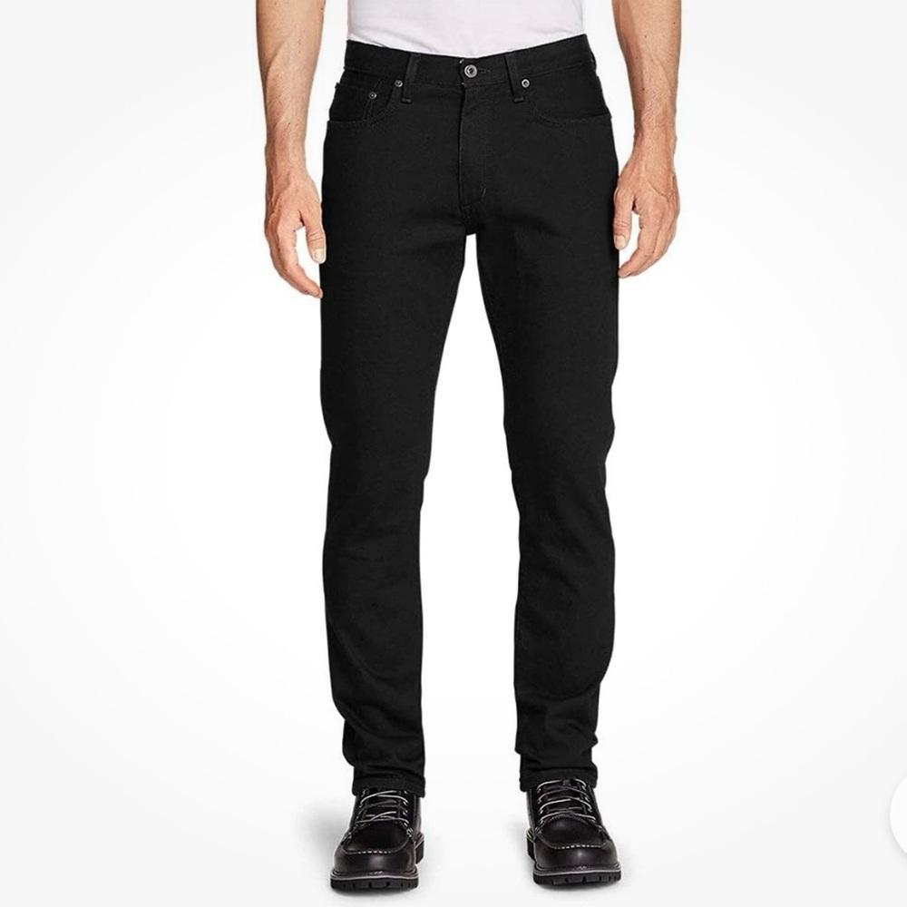 Eddie Bauer Men's Slim Black Denim NWT - Picture 1 of 6